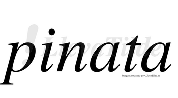 Pinata  no lleva tilde con vocal tónica en la primera «a»