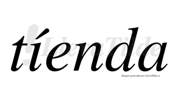 Tíenda  lleva tilde con vocal tónica en la «i»