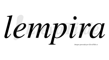 Lempira  no lleva tilde con vocal tónica en la «i»