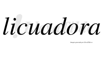 Licuadora  no lleva tilde con vocal tónica en la «o»