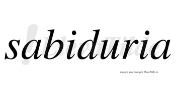 Sabiduria no lleva tilde con vocal tónica en la «u»