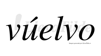 Vúelvo  lleva tilde con vocal tónica en la «u»
