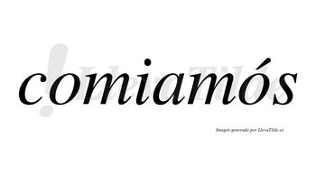 Comiamós lleva tilde con vocal tónica en la segunda «o»