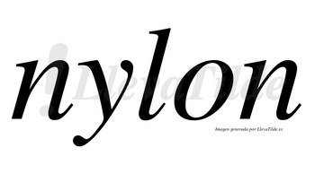 Nylon  no lleva tilde con vocal tónica en la «o»
