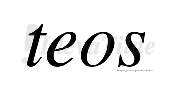 Teos no lleva tilde con vocal tónica en la «e»
