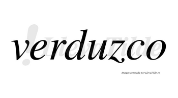 Verduzco  no lleva tilde con vocal tónica en la «u»