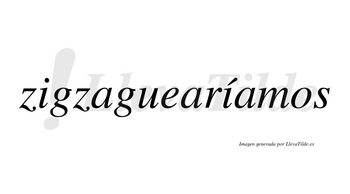 Zigzaguearíamos  lleva tilde con vocal tónica en la segunda «i»