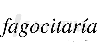 Fagocitaría  lleva tilde con vocal tónica en la segunda «i»