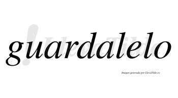Guardalelo  no lleva tilde con vocal tónica en la «e»