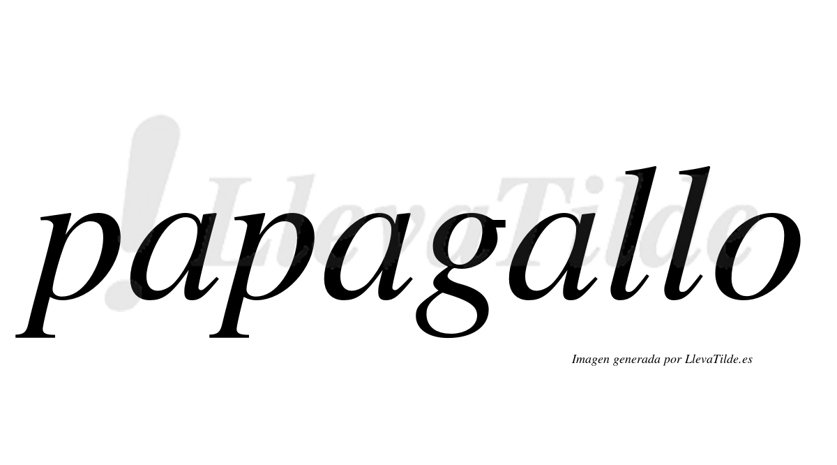 ¿Lleva tilde papagallo? | LlevaTilde.es