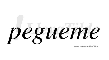 Pegueme  no lleva tilde con vocal tónica en la segunda «e»