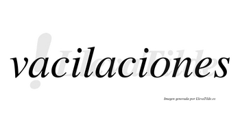 Vacilaciones no lleva tilde con vocal tónica en la «o»
