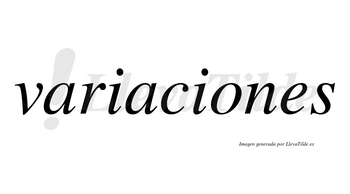 Variaciones  no lleva tilde con vocal tónica en la «o»