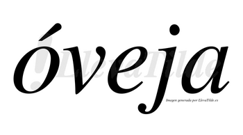 Óveja lleva tilde con vocal tónica en la «o»
