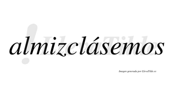 Almizclásemos  lleva tilde con vocal tónica en la segunda «a»