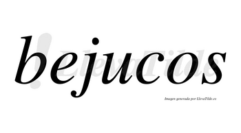 Bejucos  no lleva tilde con vocal tónica en la «u»