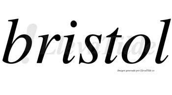 Bristol no lleva tilde con vocal tónica en la «o»