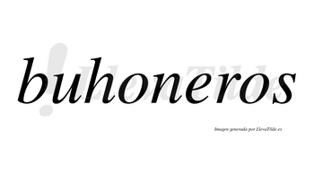 Buhoneros no lleva tilde con vocal tónica en la «e»