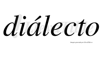 Diálecto lleva tilde con vocal tónica en la «a»