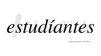 Estudíantes lleva tilde con vocal tónica en la «i»