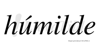 Húmilde lleva tilde con vocal tónica en la «u»