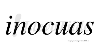 Inocuas  no lleva tilde con vocal tónica en la «o»