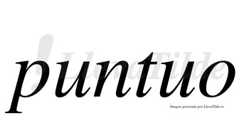 Puntuo  no lleva tilde con vocal tónica en la primera «u»