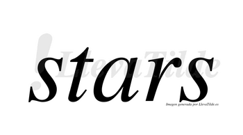 Stars  no lleva tilde con vocal tónica en la «a»