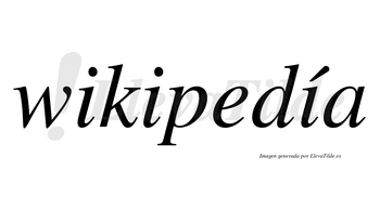 Wikipedía lleva tilde con vocal tónica en la tercera «i»