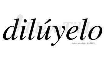 Dilúyelo lleva tilde con vocal tónica en la «u»