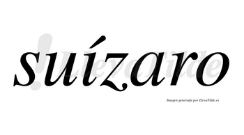 Suízaro  lleva tilde con vocal tónica en la «i»