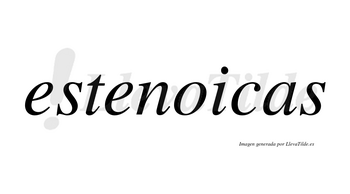 Estenoicas no lleva tilde con vocal tónica en la «o»