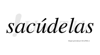 Sacúdelas  lleva tilde con vocal tónica en la «u»