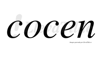Cocen no lleva tilde con vocal tónica en la «o»