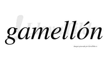 Gamellón  lleva tilde con vocal tónica en la «o»