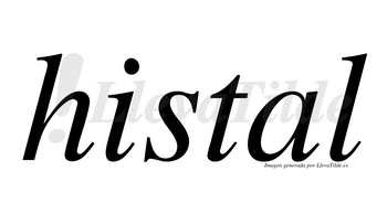 Histal  no lleva tilde con vocal tónica en la «a»