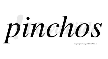 Pinchos  no lleva tilde con vocal tónica en la «i»