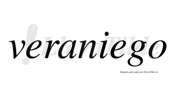 Veraniego  no lleva tilde con vocal tónica en la segunda «e»