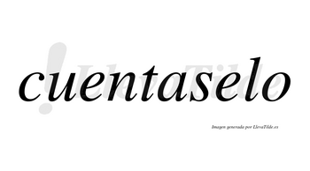 Cuentaselo no lleva tilde con vocal tónica en la segunda «e»