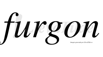 Furgon no lleva tilde con vocal tónica en la «u»