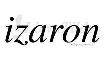 Izaron  no lleva tilde con vocal tónica en la «a»