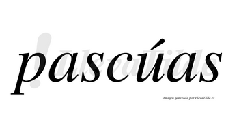 Pascúas lleva tilde con vocal tónica en la «u»