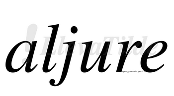 Aljure no lleva tilde con vocal tónica en la «u»