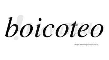 Boicoteo no lleva tilde con vocal tónica en la «e»