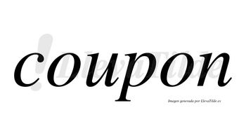 Coupon no lleva tilde con vocal tónica en la primera «o»