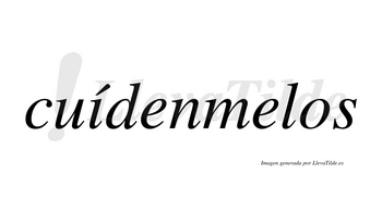 Cuídenmelos  lleva tilde con vocal tónica en la «i»