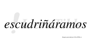 Escudriñáramos  lleva tilde con vocal tónica en la primera «a»