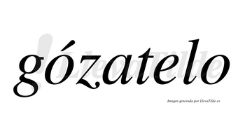 Gózatelo  lleva tilde con vocal tónica en la primera «o»