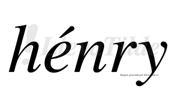 Hénry  lleva tilde con vocal tónica en la «e»