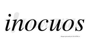 Inocuos  no lleva tilde con vocal tónica en la primera «o»